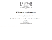 Tablet Screenshot of kapplerusa.com